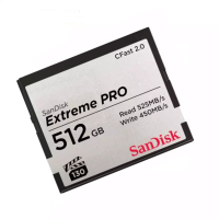 闪迪(SanDisk)512GB CFast 2.0卡 读525MB/s写450MB/s单反相机内存卡摄像机存储卡