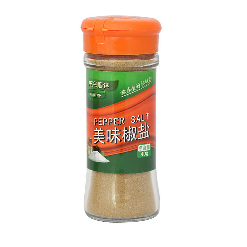 华海顺达美味椒盐40g*2瓶装调味料中餐西餐汤料烘培调料家用烧烤调料