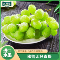 [苏鲜生]顺丰快递 秘鲁 无籽青提 2斤 进口葡萄 青提子 应当季脆甜新鲜水果孕妇1