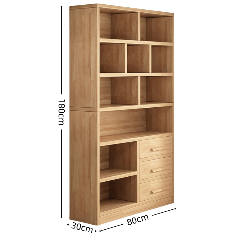 亿洛莱 三抽书柜 80*30*180cm 个高清大图