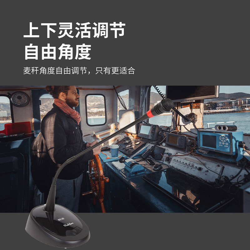 润普(Runpu)国产化有线专业电容麦克风桌面式鹅颈麦话筒 卡侬接口可连调音台会议终端 RP-GYX2404S高清大图