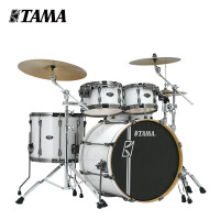 TAMA架子鼓 Superstar HyperDrive超级星 MK52HZBNS 爵士鼓专业演奏原声架子鼓【五鼓三镲】 白色SGW(麦尔镲片)