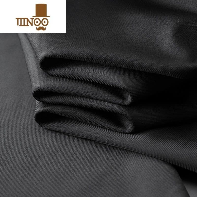 YANXU新款男士休闲裤修身小脚商务冰丝蓝色西裤西装裤九分垂感薄款图片