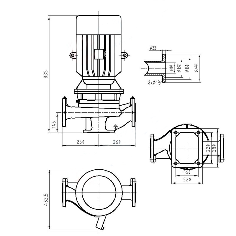 美光工谷 消防用单级给水泵 XBD6/15-80-SLS(2) 台