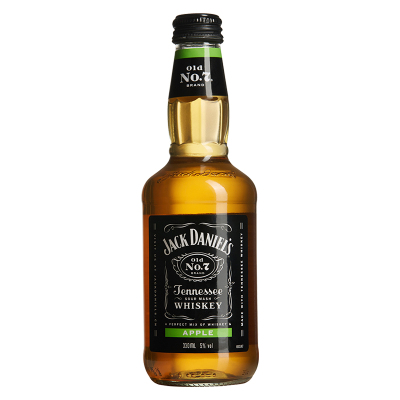 22.9元  JACKDANIELS杰克丹尼 威士忌 预调酒 苹果味330ml*2件