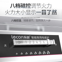 乐创(lecon)商用大锅灶 电磁炉大功率饭店学校食堂电磁大锅灶灶台电炒炉大炒锅 30+30kw|锅径100cm|8档火