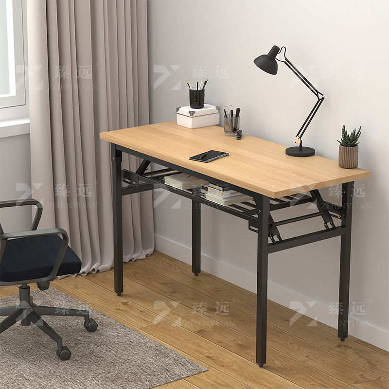 臻远ZY4082119 办公家具办公桌职员桌折叠桌长条桌 双层800*400*750高清大图