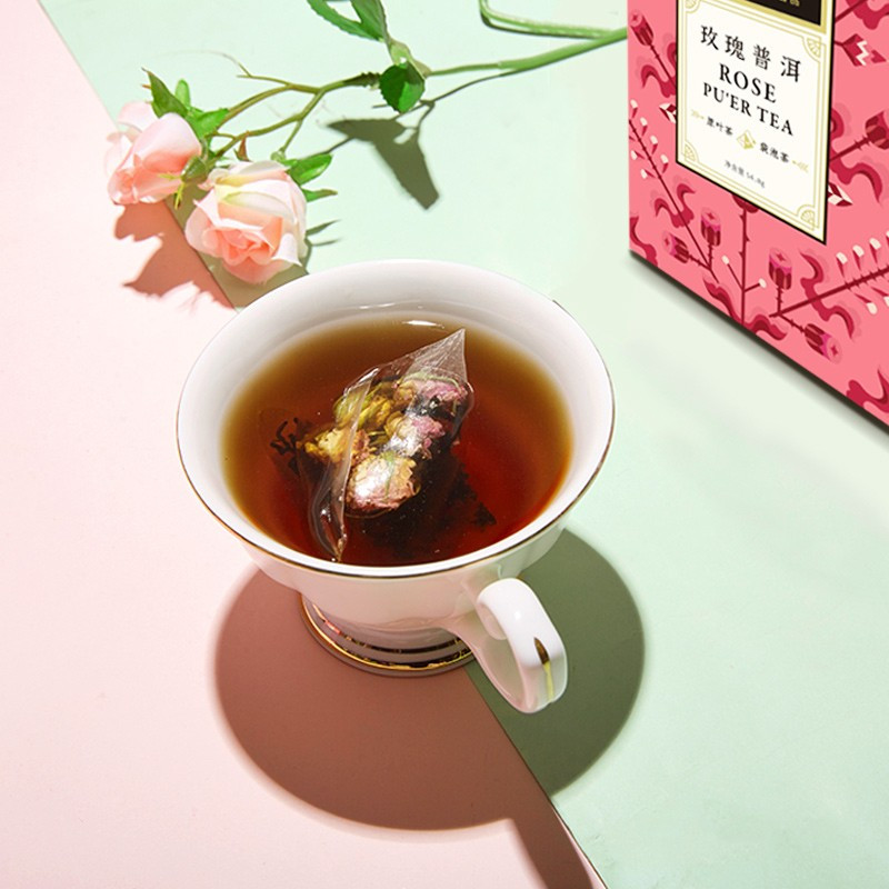 茶里ChaLi玫瑰普洱盒装54g(新品18包)高清大图