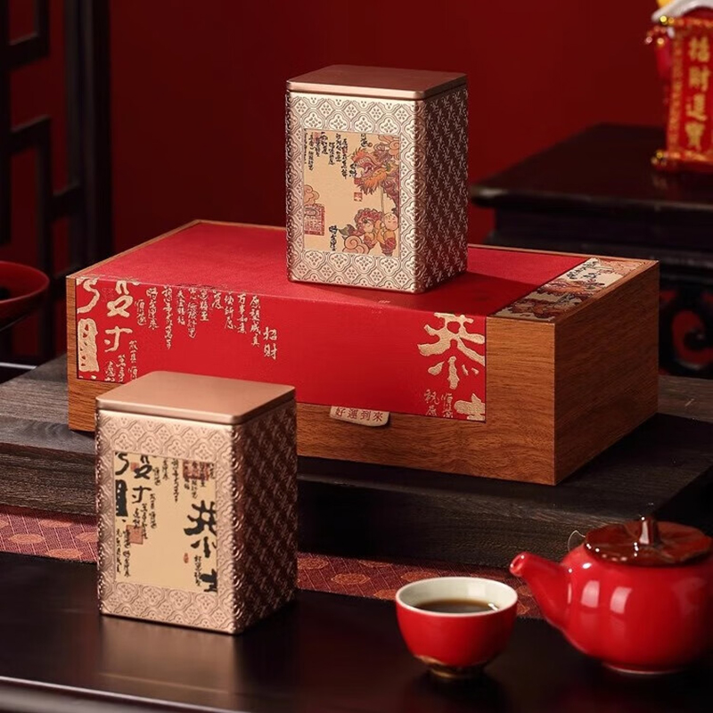 润虎茶叶金骏眉武夷红茶恭喜发财金骏眉礼盒250g高清大图