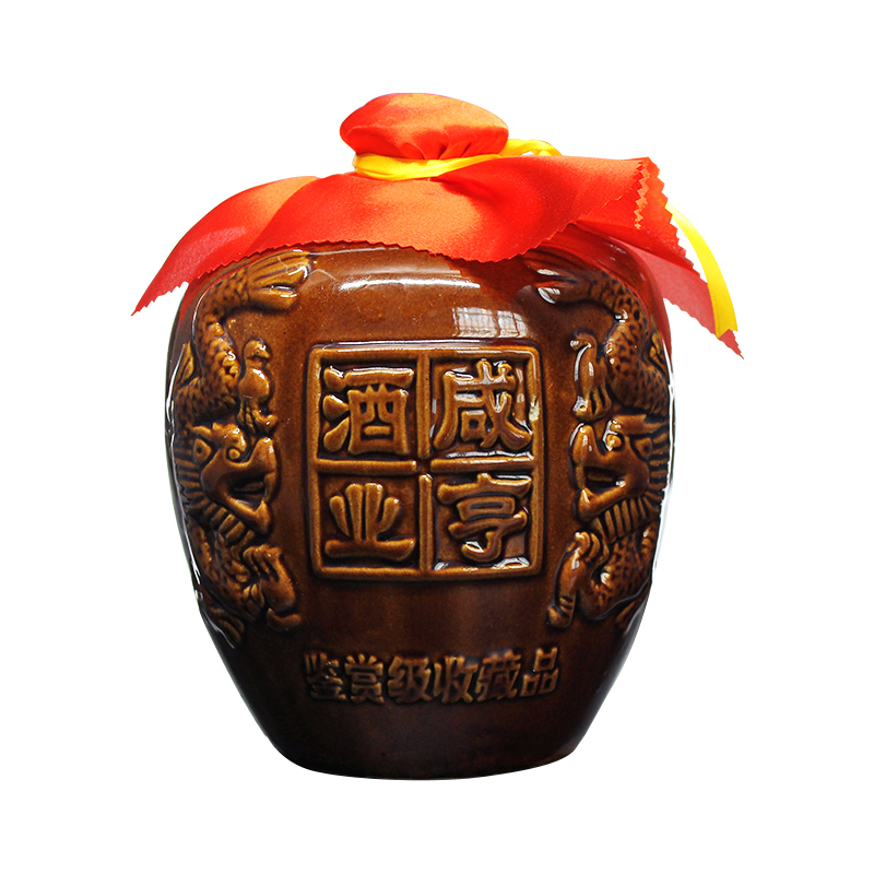 咸亨 绍兴黄酒 手工酿造 雕皇十年陈酿 半甜型 2.5L坛装礼盒