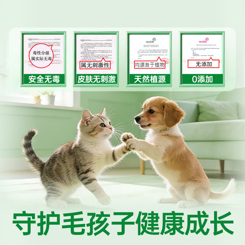 滴露(Dettol)宠物家庭消毒液1L灭杀真菌细菌 猫砂去味 宠物除臭除味剂消毒水高清大图