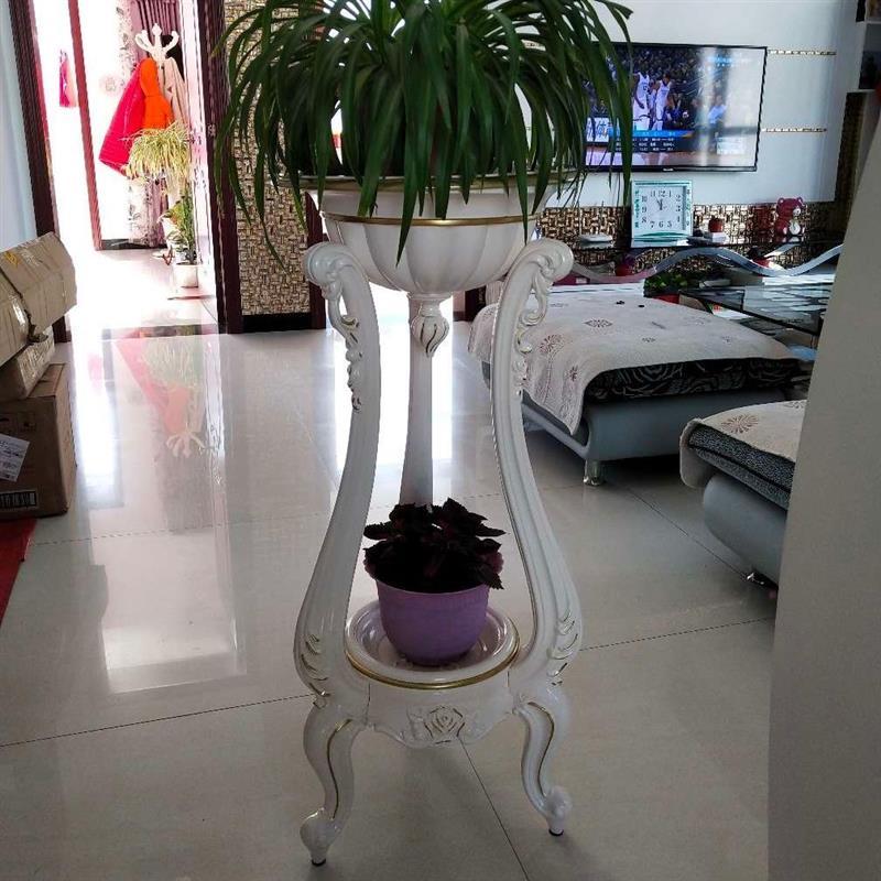 新款欧式客厅花架室内阳台绿萝花盆架花架子多层家用落地式盆景架