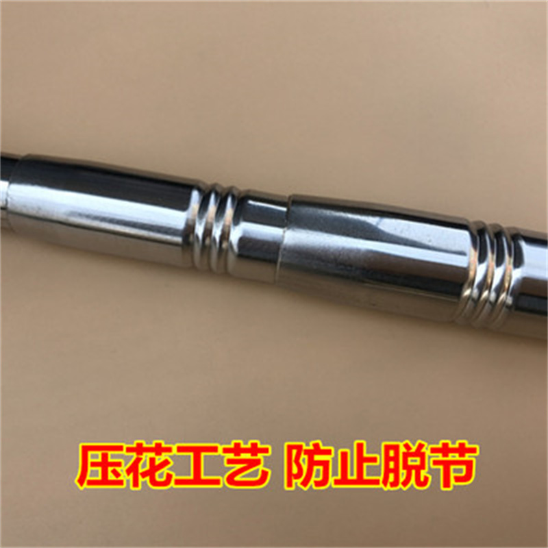 亿客来-A252伸缩杆加长器6米超硬配件不锈钢伸缩叉子抄网杆铆钉加固定位高清大图