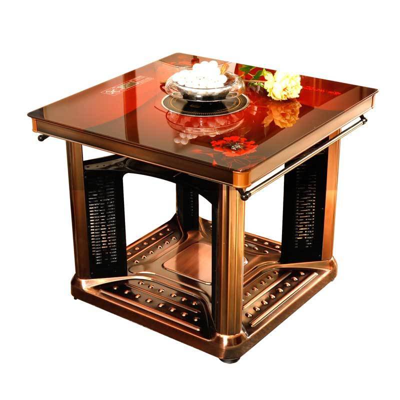 电暖桌烤火桌取暖桌电烤桌多功能家用电暖炉取暖器四面暖脚电炉子