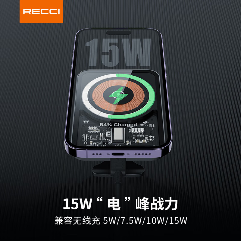 锐思(Recci) 火星系列透明磁吸无线充车载支架RHO-C31高清大图