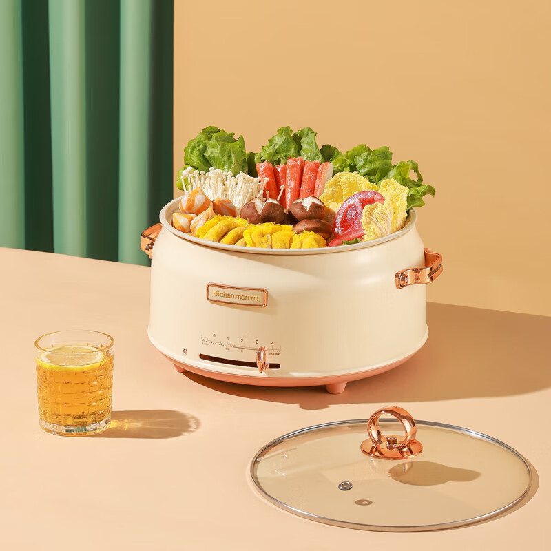 厨创妈咪(kitchen mommy)多功能家用分体电火锅5L KT-HG-5018高清大图
