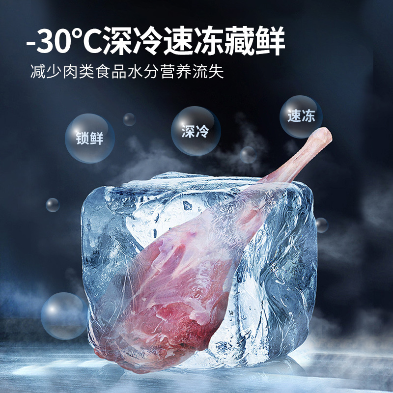 suiling/穗凌零下30度低温冰柜电脑控温家商两用容量冷柜BD-228DV