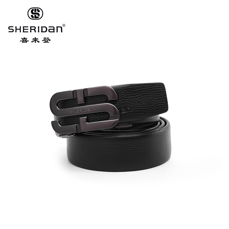 SHERIDAN喜来登(扣头皮带)头层牛皮NL180357S