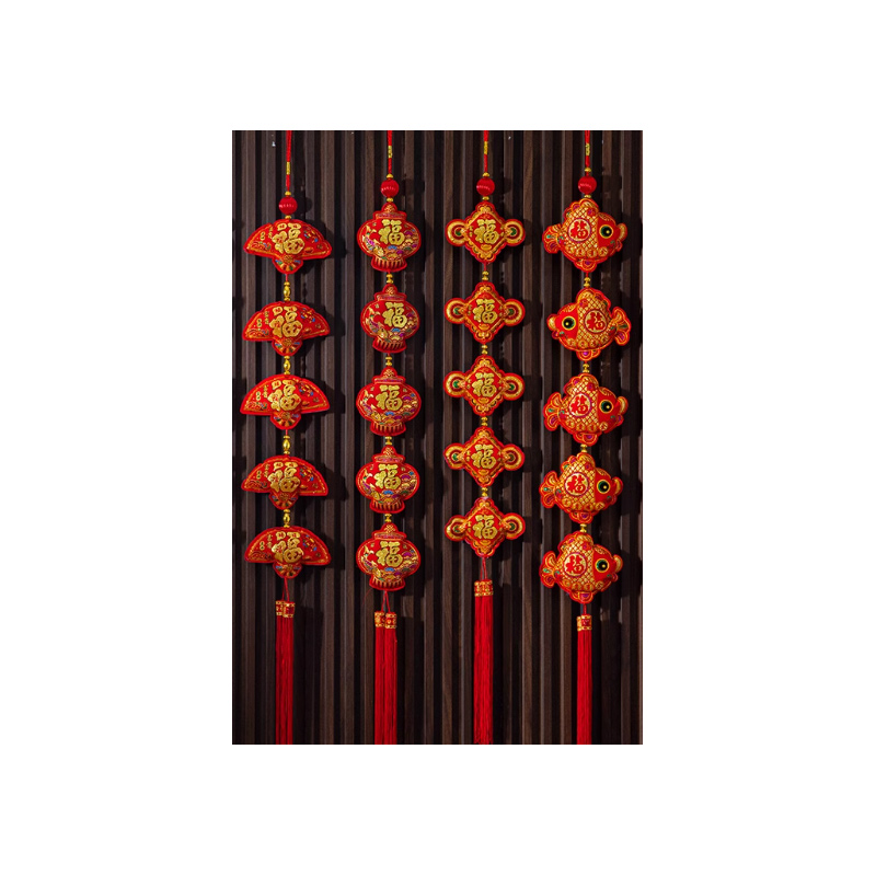 锦瑞星节日装饰连串挂件D90-1/个高清大图