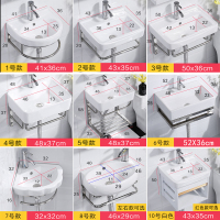 定制简易洗脸盆柜组合挂墙式迷你洗手盆古达小户型卫生间洗面盆三角阳台陶瓷