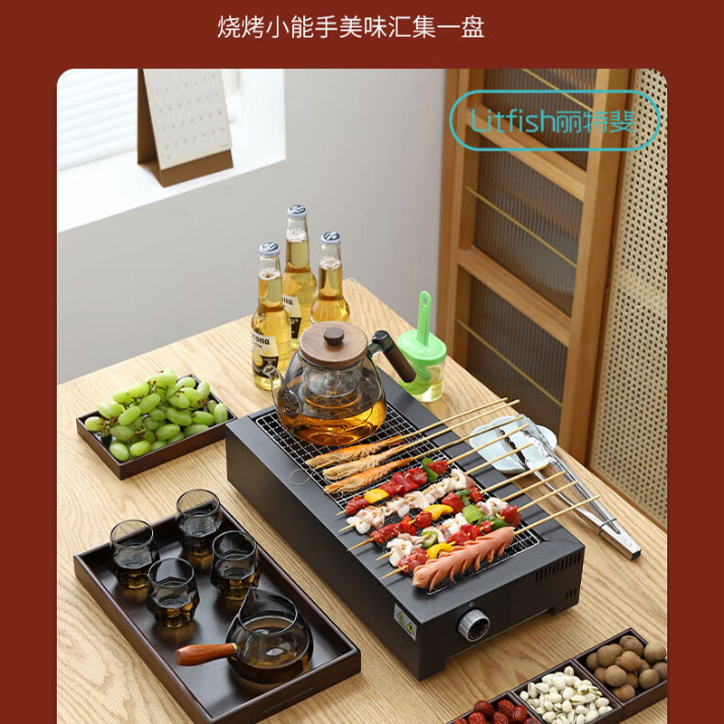 丽特斐 电炭一体烧烤炉 GM-K03高清大图