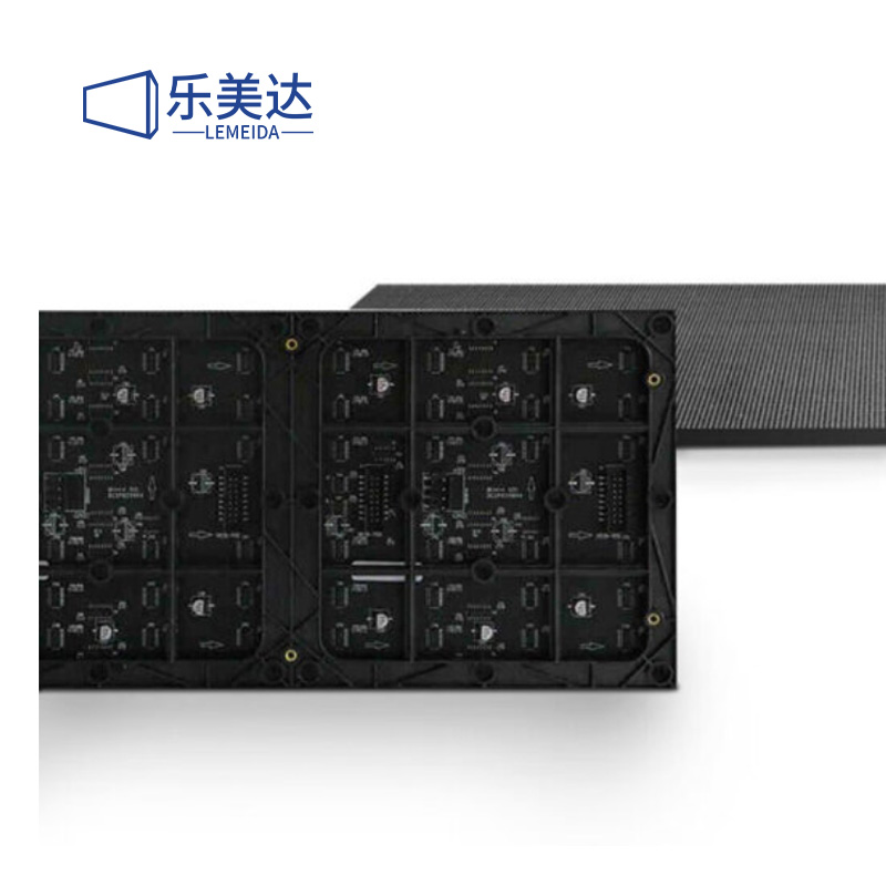 乐美达 LED显示屏室内全彩P3.75无缝拼接大屏幕广告走字屏安防监控屏1㎡设计方案 LP3.75JW高清大图