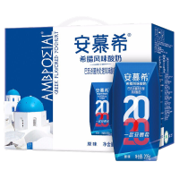 [10月新产]伊利安慕希希腊风味酸奶205g*12/箱 原味