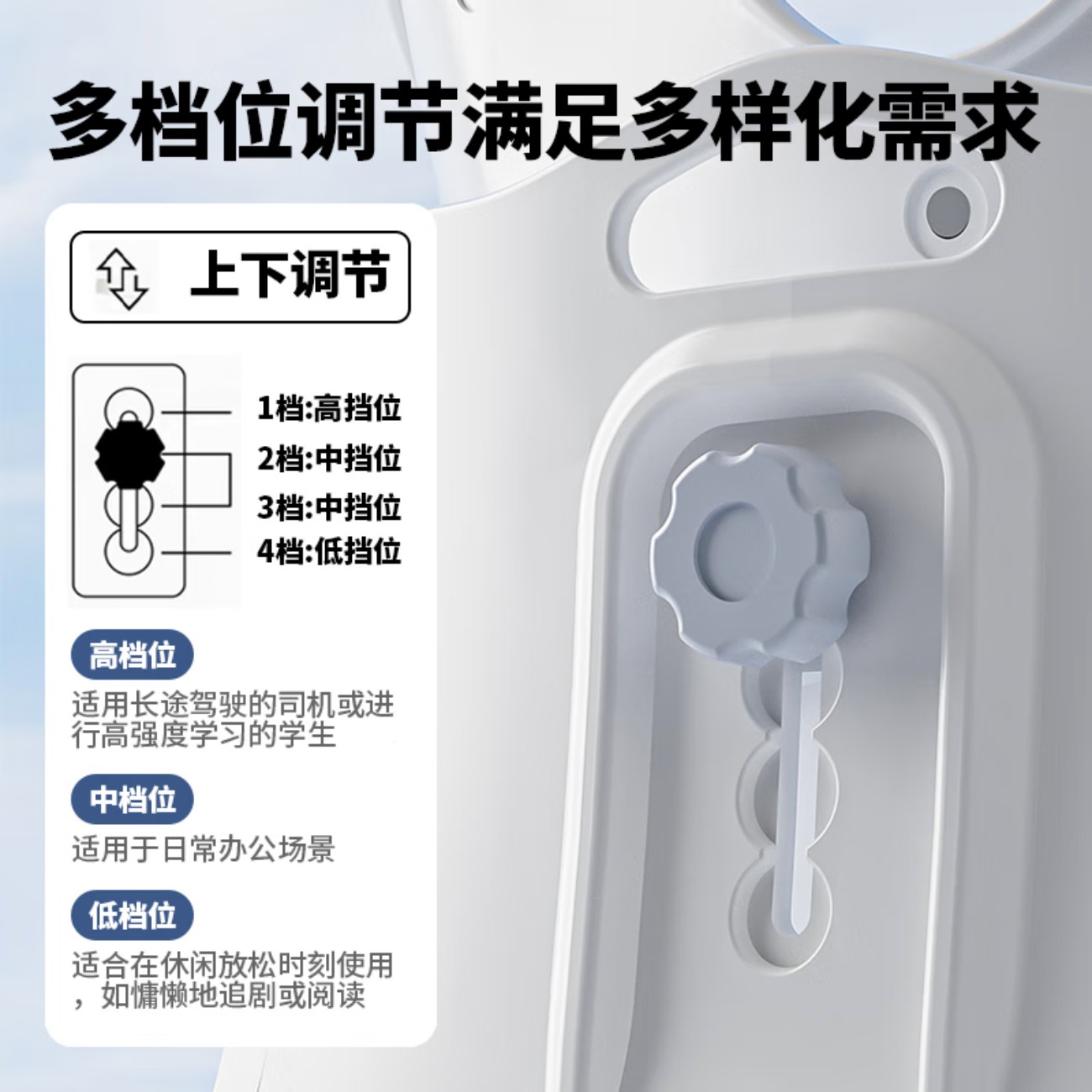 践程护腰坐垫办公室久坐美臀神器人体工学生居家坐姿椅子坐垫腰靠背一体式汽车透气护腰座椅靠垫SC03 SC03高清大图