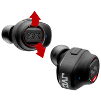 杰伟世(JVC) HA-XC70BT 双耳微型运动真无线蓝牙耳机迷你可接听电话跑步入耳式通用HIFI重低音防水 黑色