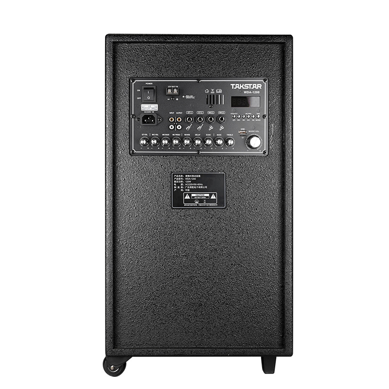 WDA-1200(2023款)便携式移动音箱 无线蓝牙拉杆音响 户外教学会议健身广场大功率音响高清大图