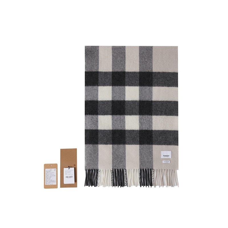 BURBERRY 博柏利男女通用羊绒格纹围巾