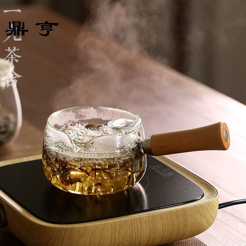 鼎亨茶壶 耐热玻璃煮茶器 煮茶壶 陶瓷泡茶器过滤侧把壶 功夫茶具