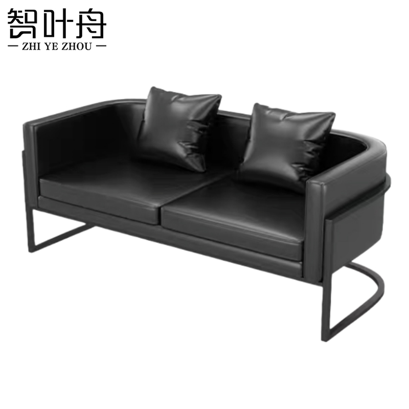 智叶舟休闲沙发双人位128*64*70cm张高清大图