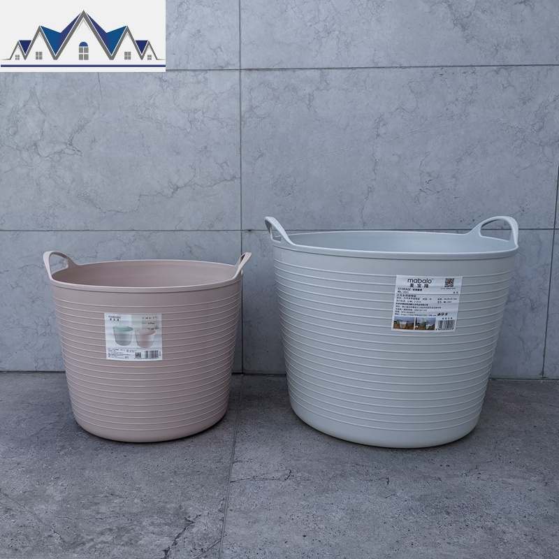 脏衣篮 塑料洗衣篮储物篮收纳篮 玩具收纳桶0040/0041 三维工匠
