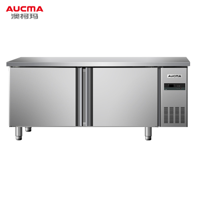 澳柯玛(AUCMA)HC-18A6J工作台冰柜工程款操作台商用冷冰箱铜管不锈钢冷藏保鲜平冷