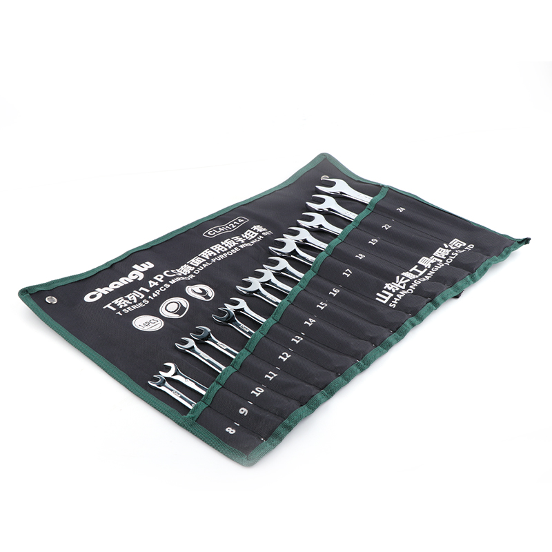 长鹿 T系列镜面两用扳手组套14PCS(8-24)411214高清大图