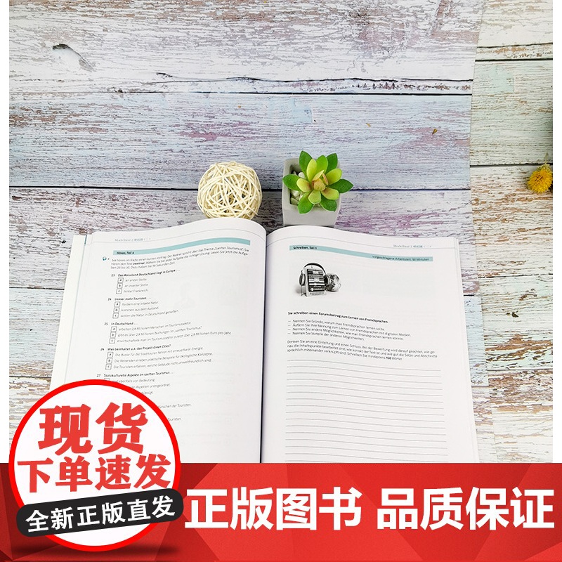 正版 新题型歌德学院B2考试高分突破模拟题 歌德b2考试题目德语b2试题2020年歌德学院b2德语b2真题测试练习歌德考高清大图