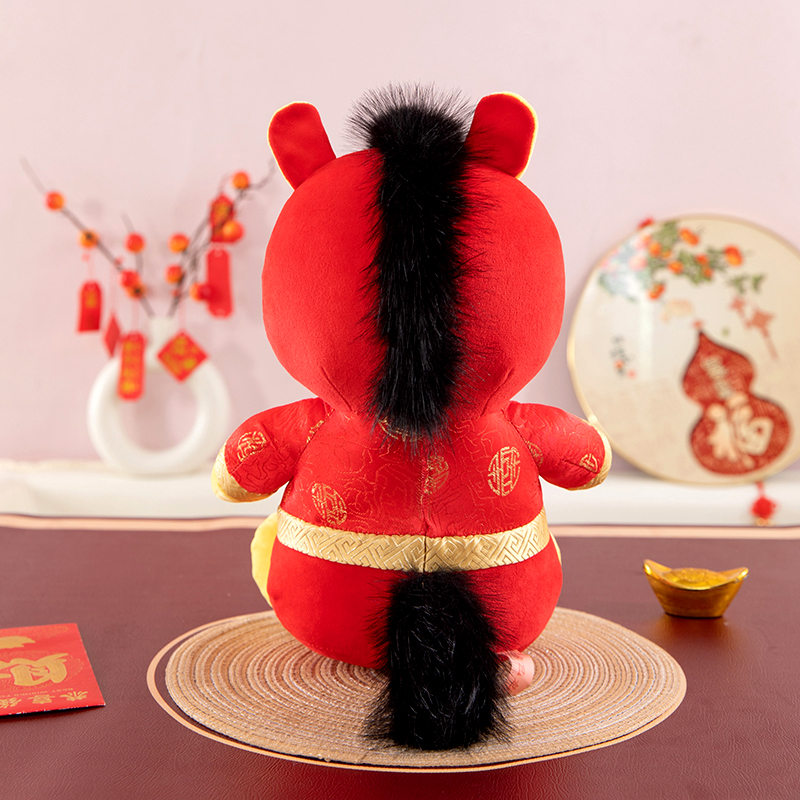 锦瑞星新年春节吉祥物公仔玩偶30cm/个高清大图