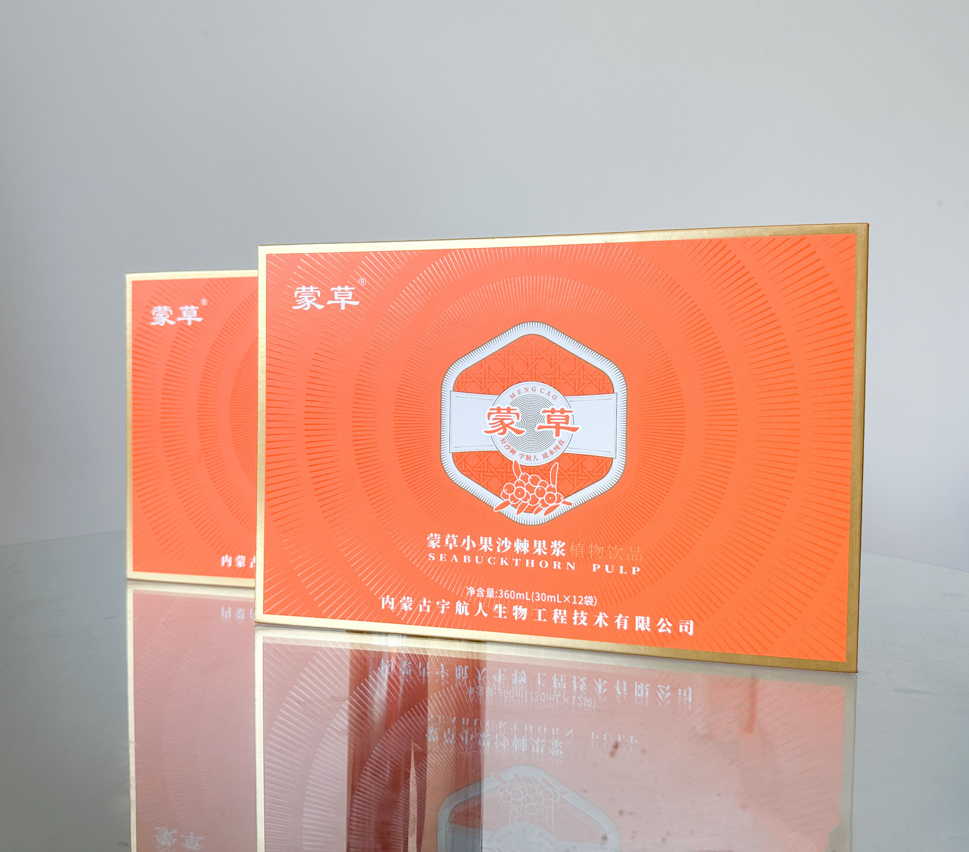 蒙草沙棘果浆 礼盒装高清大图