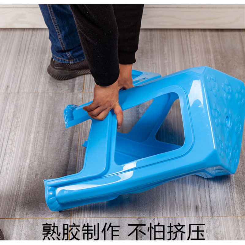 嘉创优品 塑料凳子 家用 加厚成人 方凳 大小板凳 换鞋凳 加厚款4个装高清大图