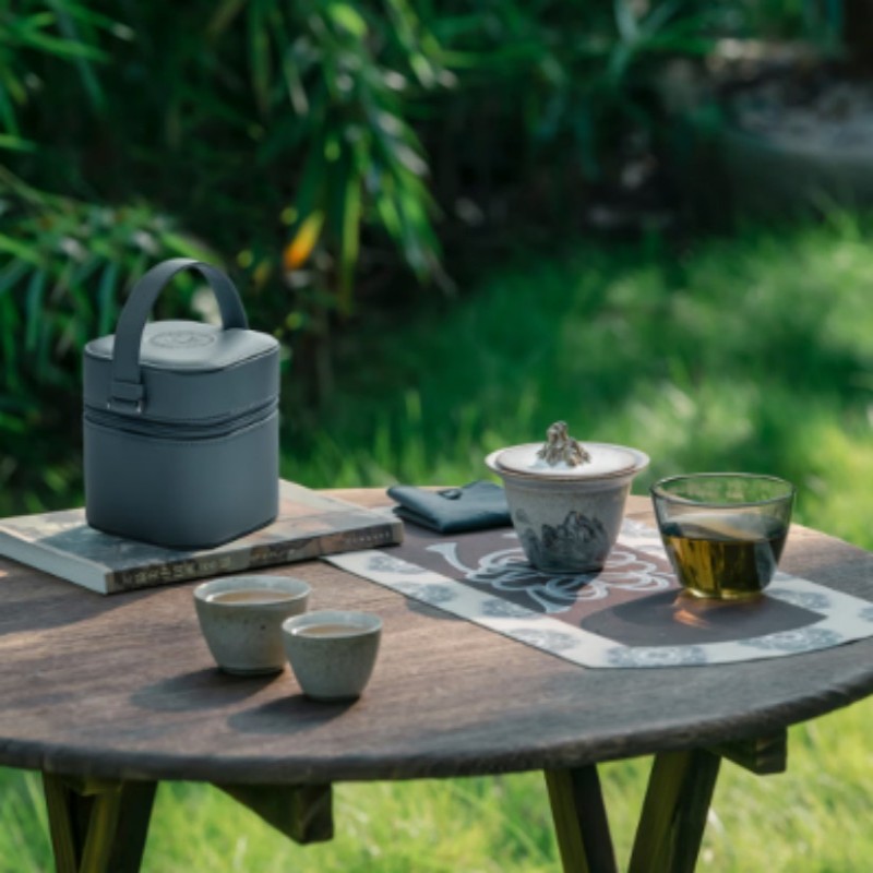 万仟堂EDENUS陶瓷茶具套装家用功夫茶具茶盘茶海整套简约中式茶艺礼盒装高清大图