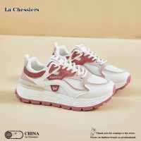 La Chessiers阿甘鞋女鞋2024春秋新款跑步透气鞋轻便休闲百搭运动休闲鞋 铁锈红 40码