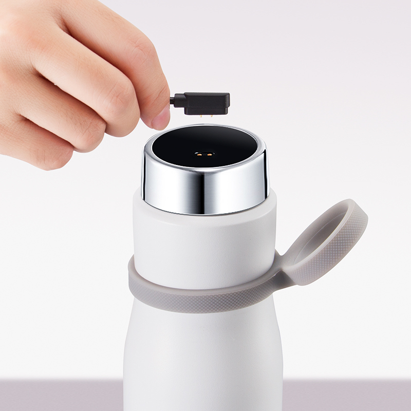JIMI吉米有品S1 Pro 炫酷白450ML 智能水杯提醒喝水显示温度便携不锈钢杯子创意个性潮流杯子保温杯男女学生简约