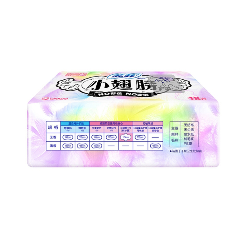 苏菲卫生巾小翅膀护垫175mm日用棉柔无香护翼 迷你卫生巾组合套装 18片*6包(共108片) 苏菲卫生巾高清大图