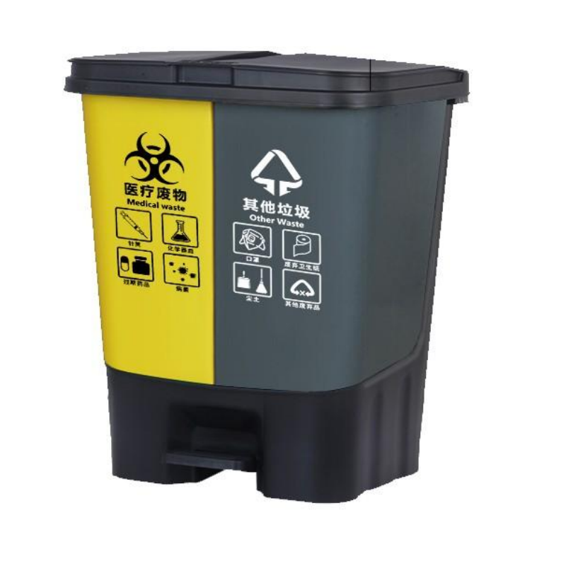 久佳承 双色分类垃圾箱 JJC-SST-06 加厚40L医疗+其他 每个