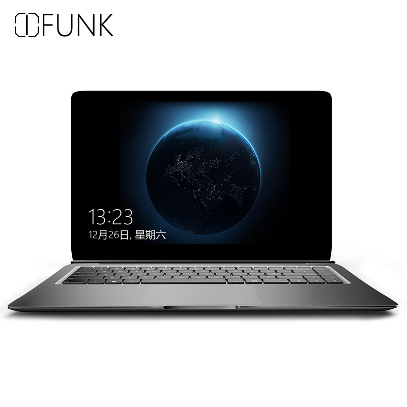 iFunk翼S 14英寸轻薄本笔记本电脑(Intel M3-7Y30 8G内存 128GB IPS 全金属 黑色)高清大图