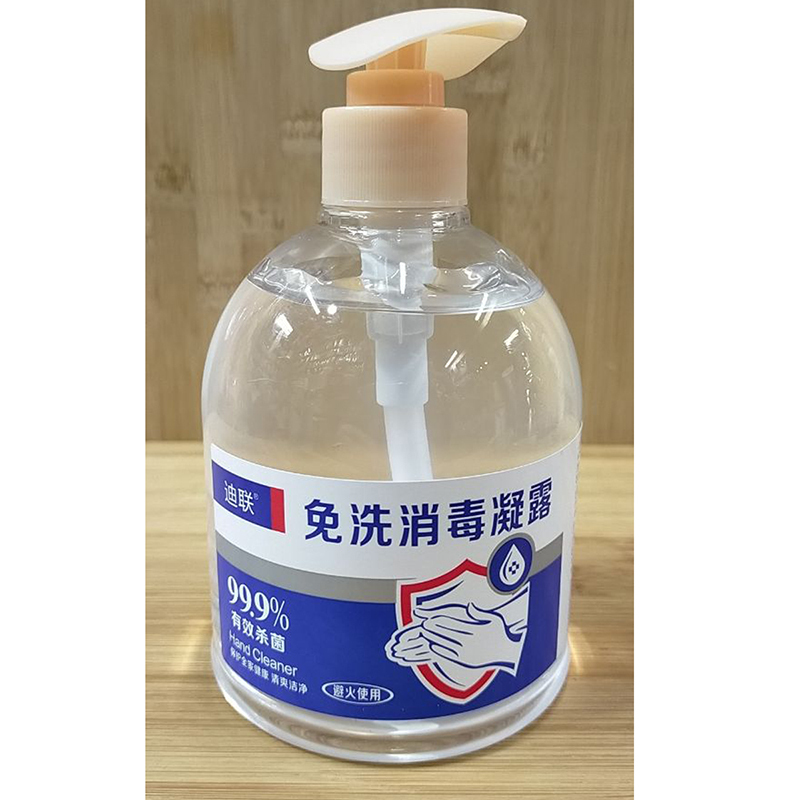 迪联 75%酒精免水消毒凝胶洗手液 (500ml/瓶)