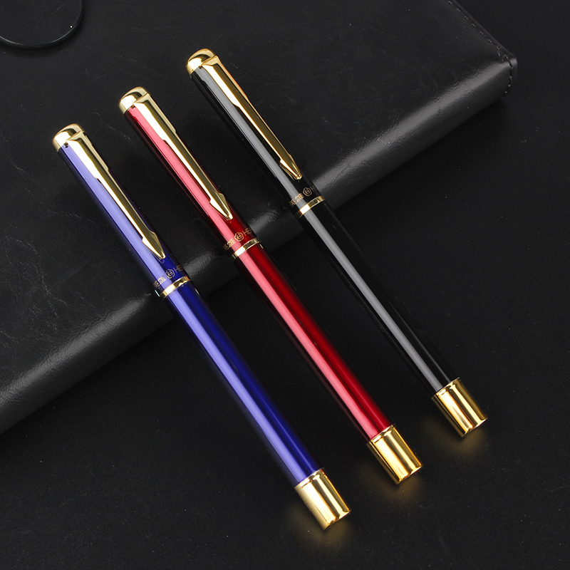 英雄(HERO)宝珠笔318A日用书写金属杆签字笔成人男女商务办公学生日常练字笔