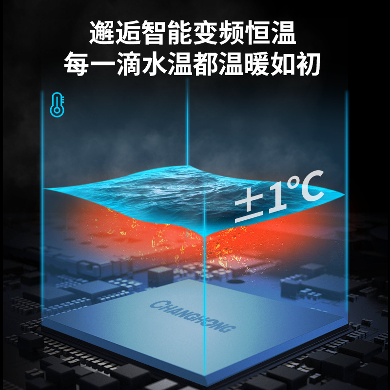 长虹即热式电热水器CYZ-8D家用小型速热卫生间洗澡机变频恒温超薄加热器
