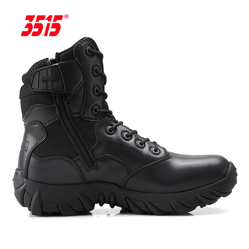 3515强人男特种兵作战靴511沙漠靴登山靴美式沙漠靴真皮户外靴高中帮